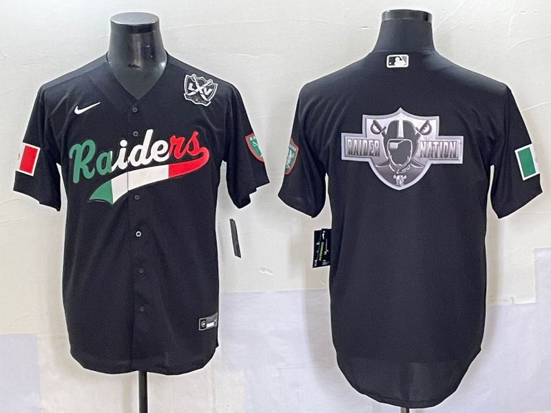 Men 2025 Oakland Raiders Blank Black Joint Name Nike Limited NFL Jersey style 70312->->NFL Jersey